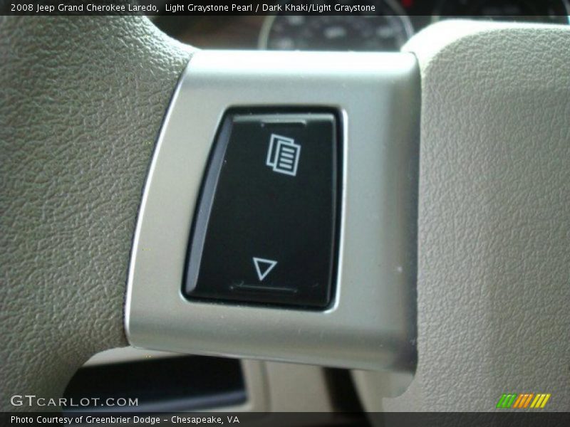 Light Graystone Pearl / Dark Khaki/Light Graystone 2008 Jeep Grand Cherokee Laredo