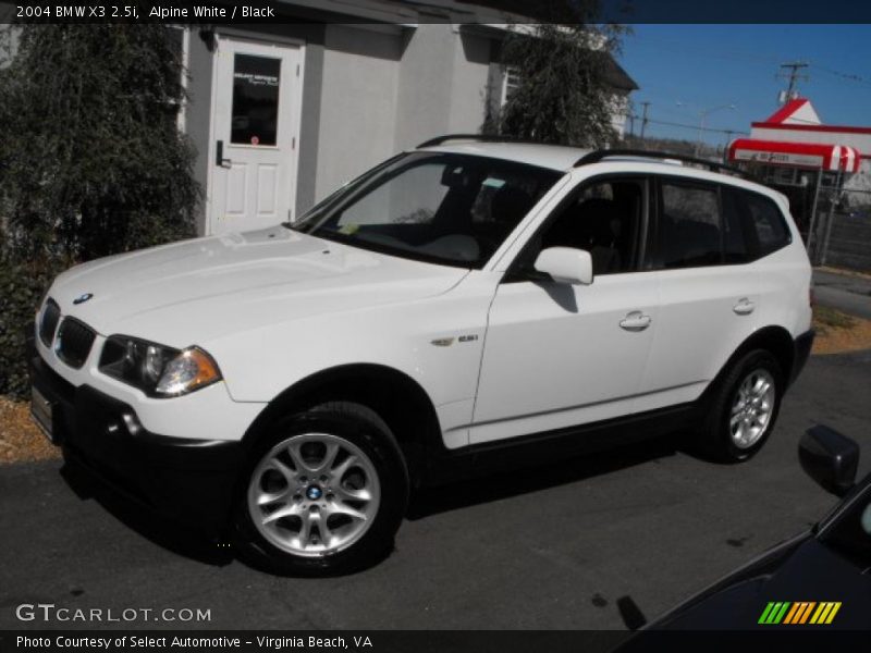 Alpine White / Black 2004 BMW X3 2.5i