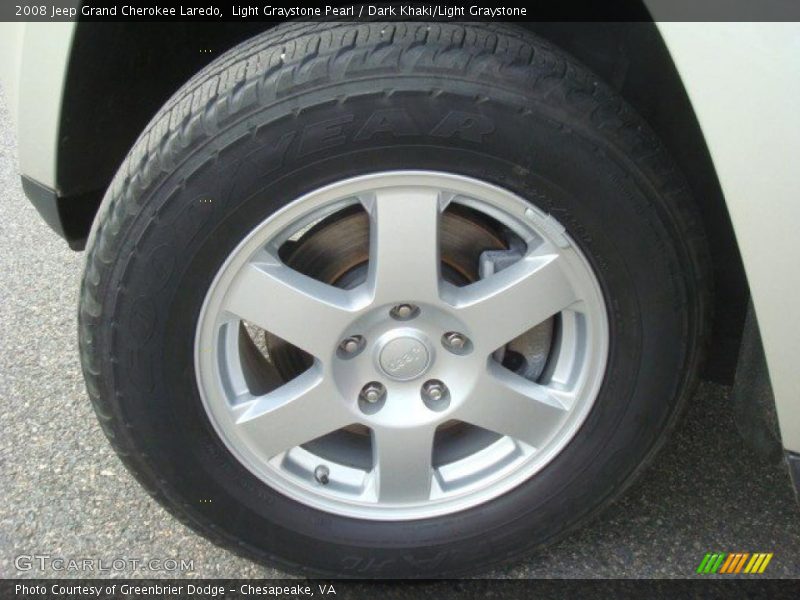 Light Graystone Pearl / Dark Khaki/Light Graystone 2008 Jeep Grand Cherokee Laredo