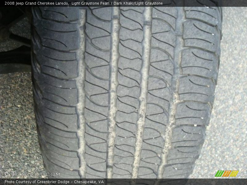 Light Graystone Pearl / Dark Khaki/Light Graystone 2008 Jeep Grand Cherokee Laredo