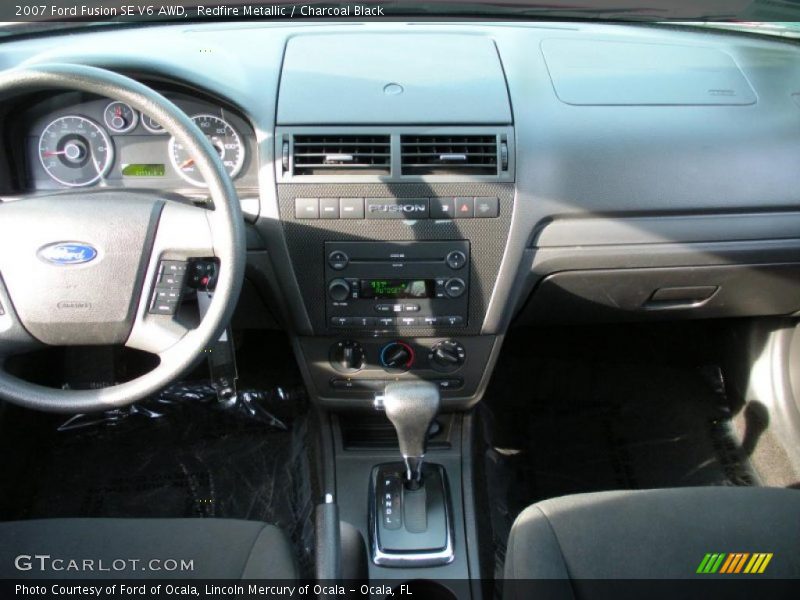 Redfire Metallic / Charcoal Black 2007 Ford Fusion SE V6 AWD