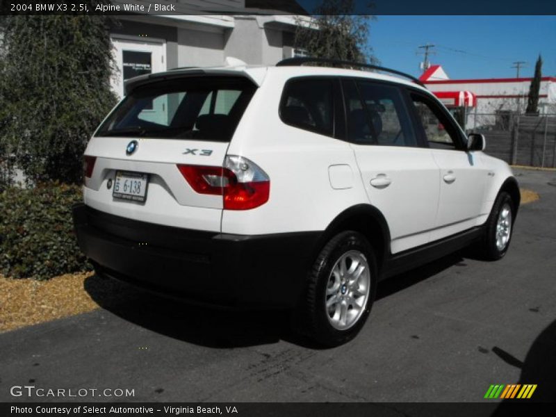 Alpine White / Black 2004 BMW X3 2.5i
