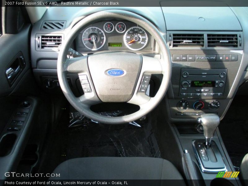 Redfire Metallic / Charcoal Black 2007 Ford Fusion SE V6 AWD