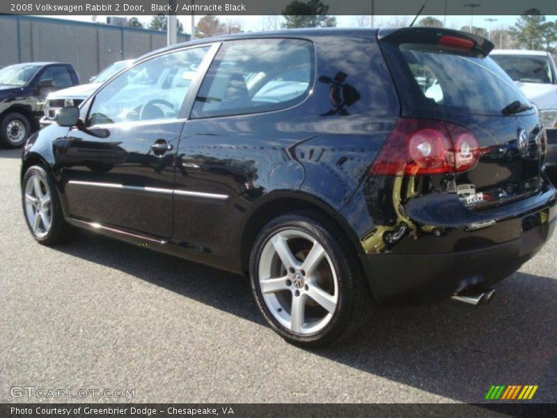 Black / Anthracite Black 2008 Volkswagen Rabbit 2 Door