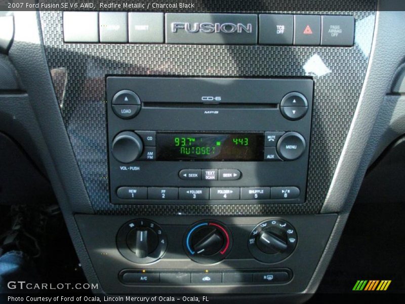 Redfire Metallic / Charcoal Black 2007 Ford Fusion SE V6 AWD