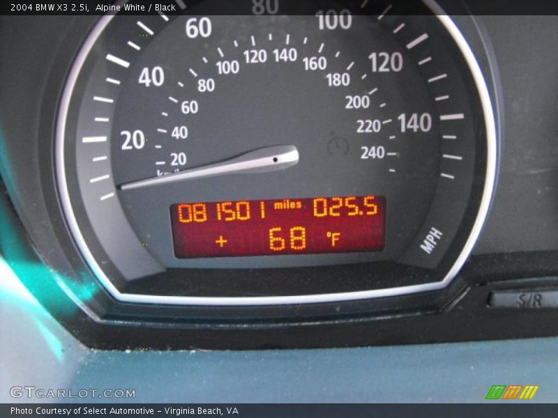 Alpine White / Black 2004 BMW X3 2.5i