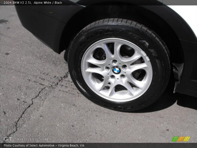 Alpine White / Black 2004 BMW X3 2.5i