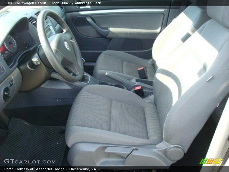 Black / Anthracite Black 2008 Volkswagen Rabbit 2 Door