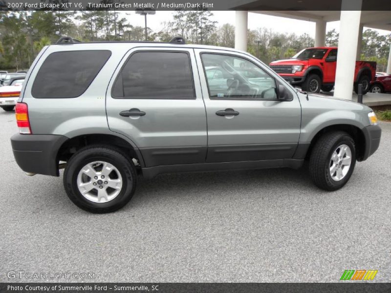 Titanium Green Metallic / Medium/Dark Flint 2007 Ford Escape XLT V6