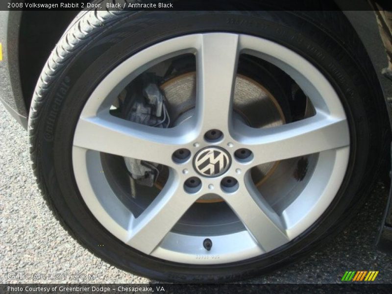 Black / Anthracite Black 2008 Volkswagen Rabbit 2 Door