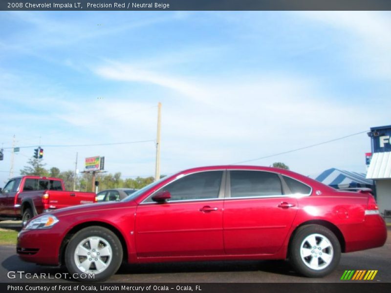 Precision Red / Neutral Beige 2008 Chevrolet Impala LT