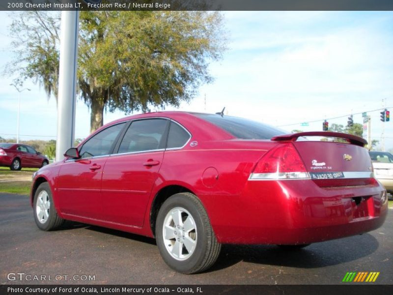 Precision Red / Neutral Beige 2008 Chevrolet Impala LT