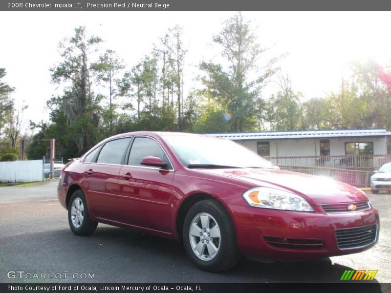 Precision Red / Neutral Beige 2008 Chevrolet Impala LT