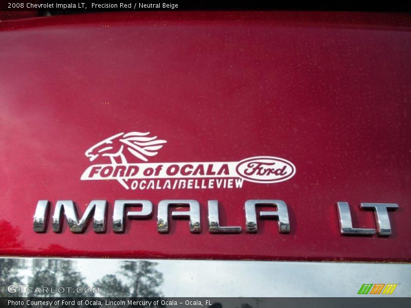 Precision Red / Neutral Beige 2008 Chevrolet Impala LT
