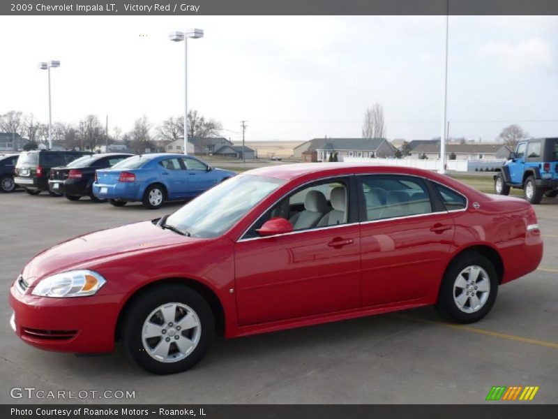 Victory Red / Gray 2009 Chevrolet Impala LT