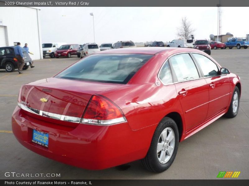 Victory Red / Gray 2009 Chevrolet Impala LT