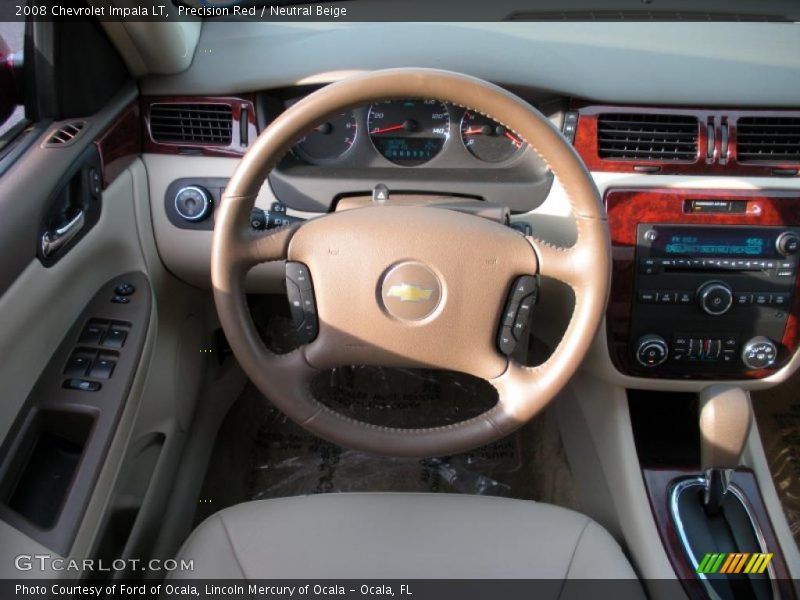 Precision Red / Neutral Beige 2008 Chevrolet Impala LT