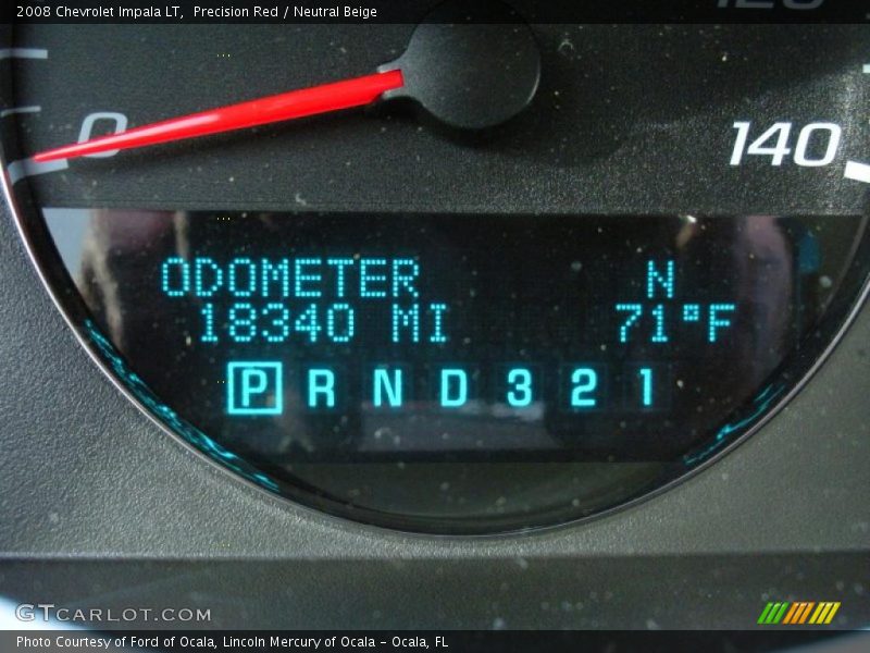 Precision Red / Neutral Beige 2008 Chevrolet Impala LT