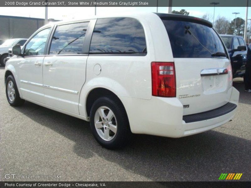 Stone White / Medium Slate Gray/Light Shale 2008 Dodge Grand Caravan SXT