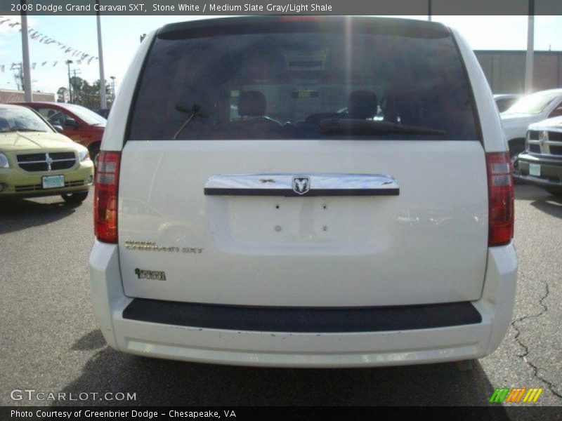 Stone White / Medium Slate Gray/Light Shale 2008 Dodge Grand Caravan SXT