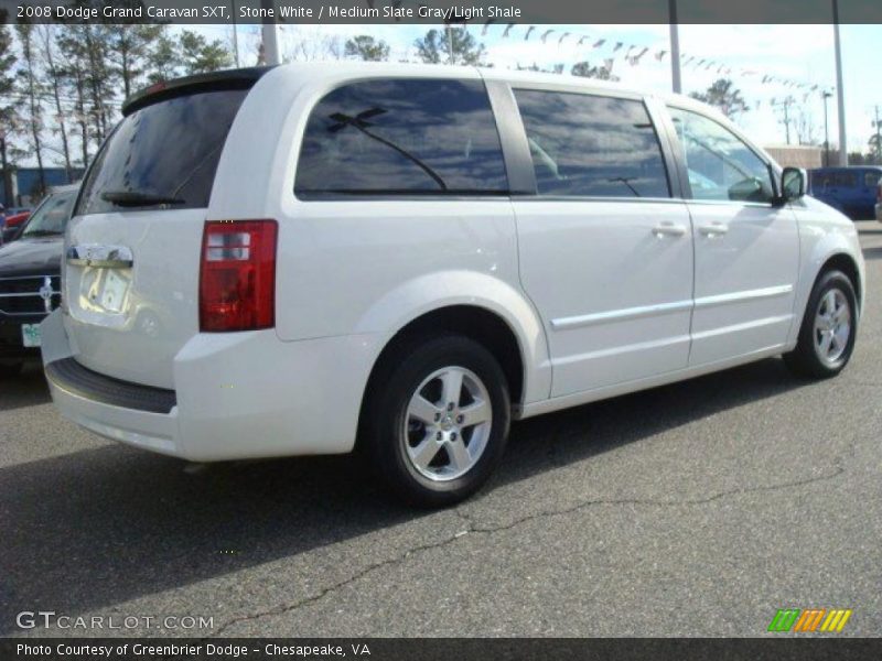 Stone White / Medium Slate Gray/Light Shale 2008 Dodge Grand Caravan SXT