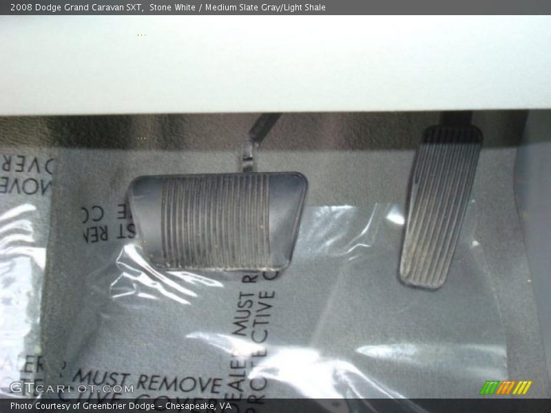 Stone White / Medium Slate Gray/Light Shale 2008 Dodge Grand Caravan SXT