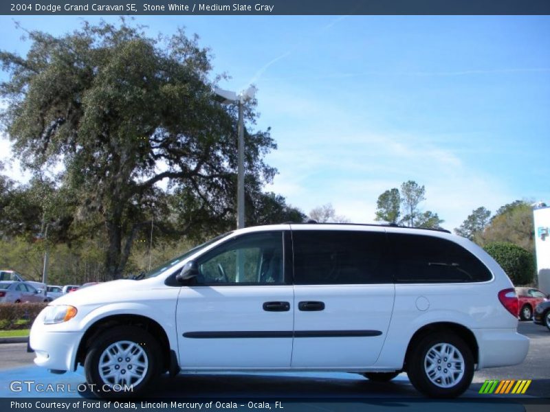 Stone White / Medium Slate Gray 2004 Dodge Grand Caravan SE