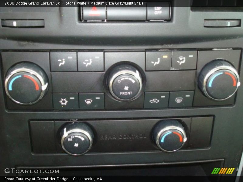 Stone White / Medium Slate Gray/Light Shale 2008 Dodge Grand Caravan SXT