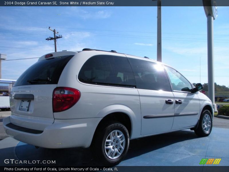 Stone White / Medium Slate Gray 2004 Dodge Grand Caravan SE