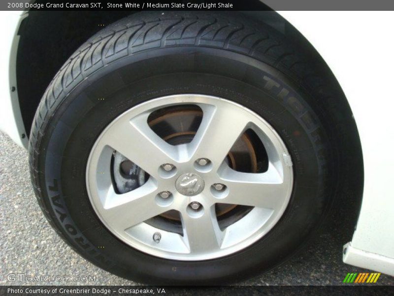 Stone White / Medium Slate Gray/Light Shale 2008 Dodge Grand Caravan SXT