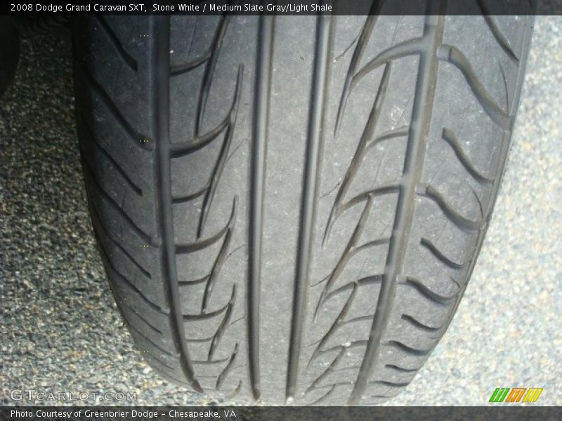 Stone White / Medium Slate Gray/Light Shale 2008 Dodge Grand Caravan SXT