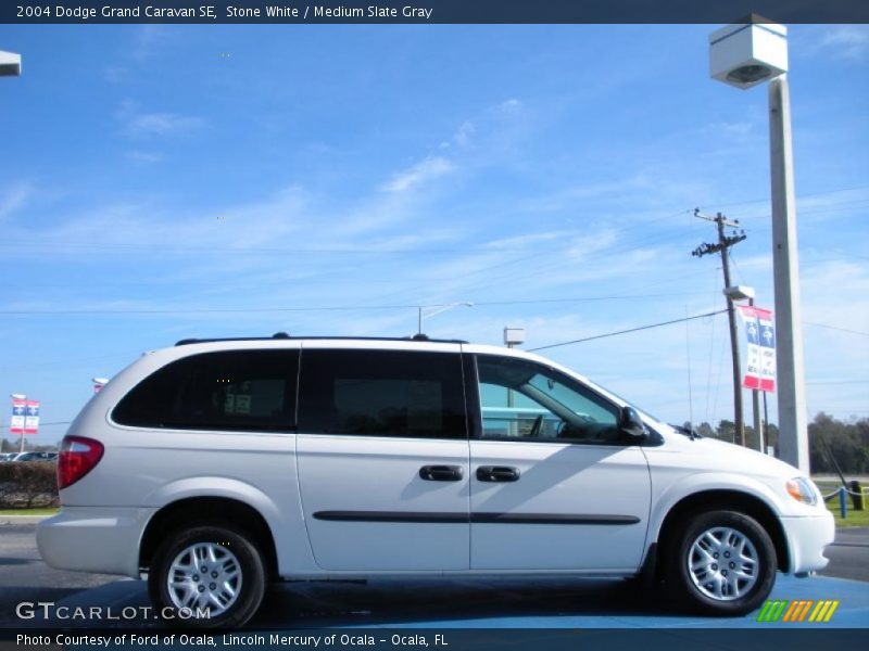 Stone White / Medium Slate Gray 2004 Dodge Grand Caravan SE