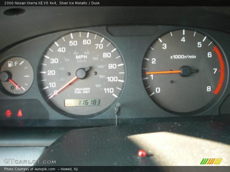 Silver Ice Metallic / Dusk 2000 Nissan Xterra XE V6 4x4