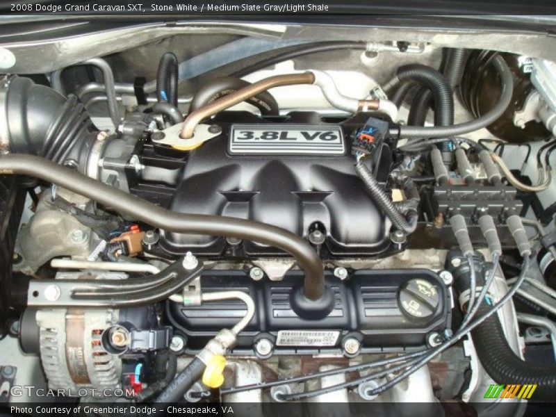 Stone White / Medium Slate Gray/Light Shale 2008 Dodge Grand Caravan SXT