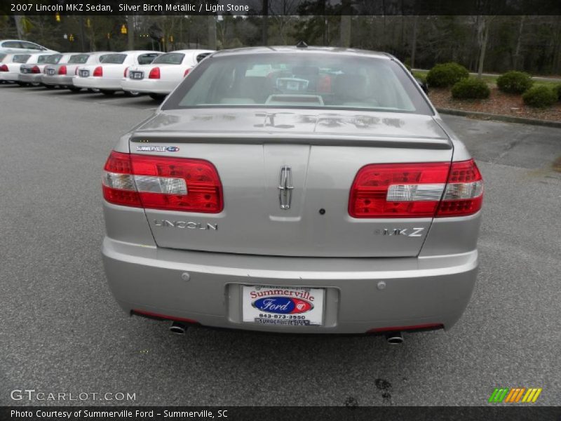 Silver Birch Metallic / Light Stone 2007 Lincoln MKZ Sedan