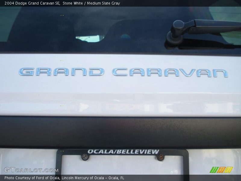 Stone White / Medium Slate Gray 2004 Dodge Grand Caravan SE