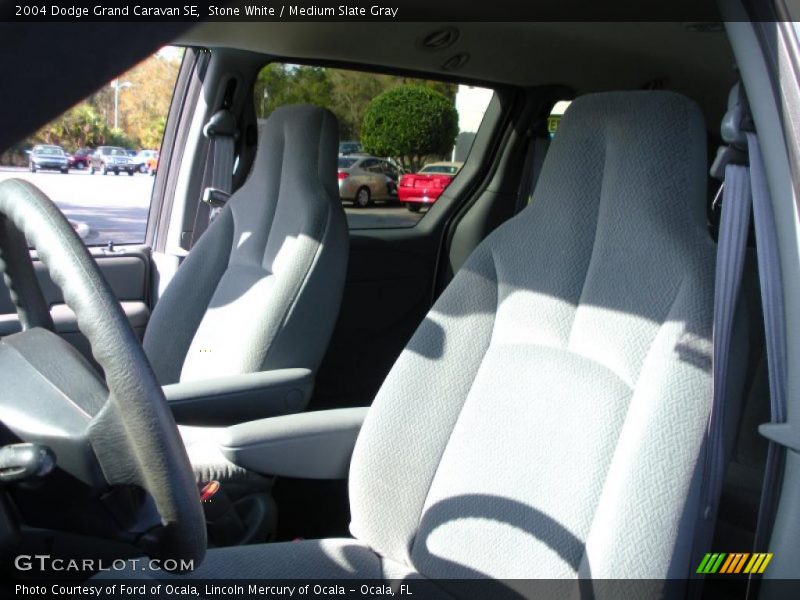 Stone White / Medium Slate Gray 2004 Dodge Grand Caravan SE