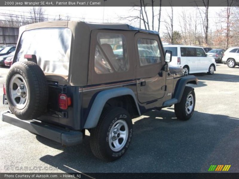 Patriot Blue Pearl / Camel 2000 Jeep Wrangler SE 4x4
