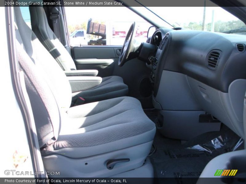 Stone White / Medium Slate Gray 2004 Dodge Grand Caravan SE