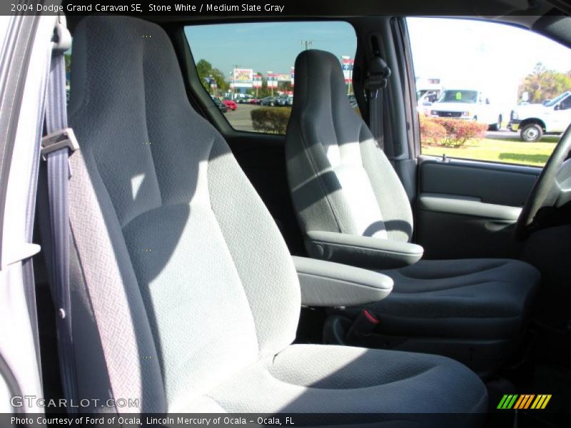 Stone White / Medium Slate Gray 2004 Dodge Grand Caravan SE