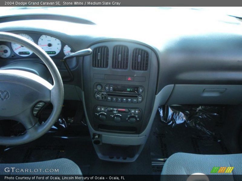 Stone White / Medium Slate Gray 2004 Dodge Grand Caravan SE