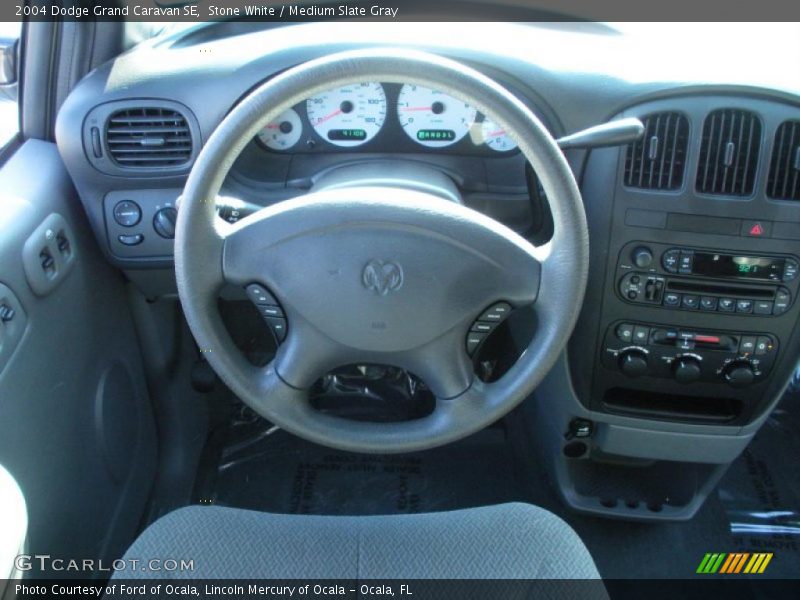 Stone White / Medium Slate Gray 2004 Dodge Grand Caravan SE
