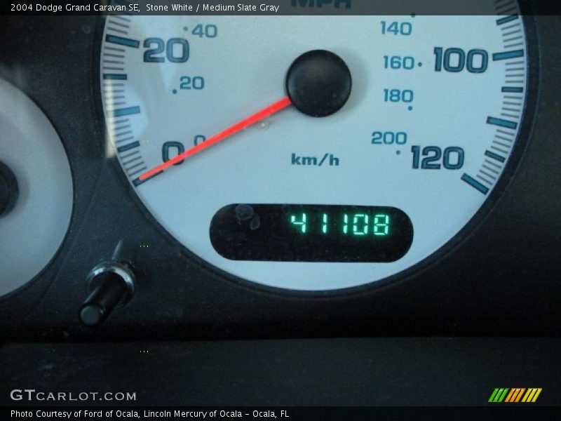 Stone White / Medium Slate Gray 2004 Dodge Grand Caravan SE