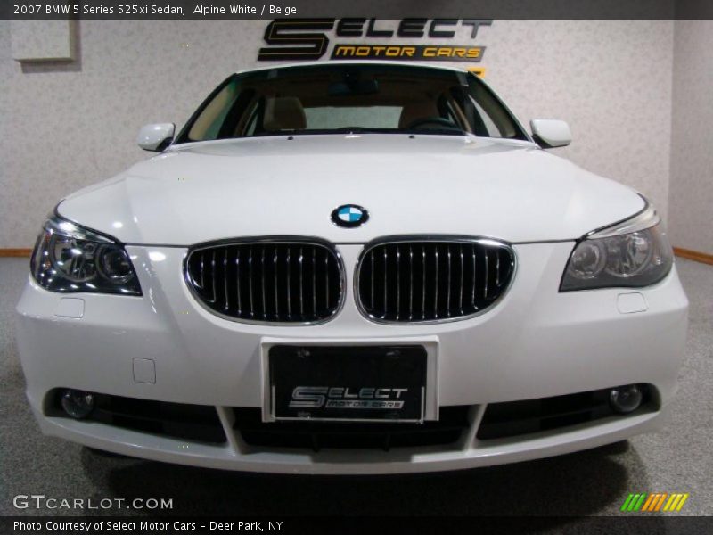 Alpine White / Beige 2007 BMW 5 Series 525xi Sedan