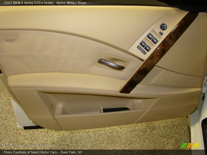 Alpine White / Beige 2007 BMW 5 Series 525xi Sedan