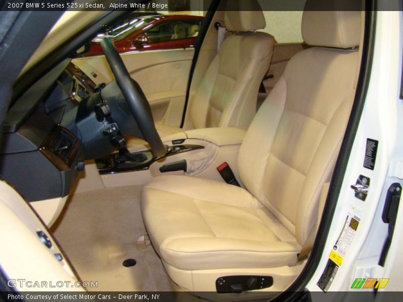Alpine White / Beige 2007 BMW 5 Series 525xi Sedan