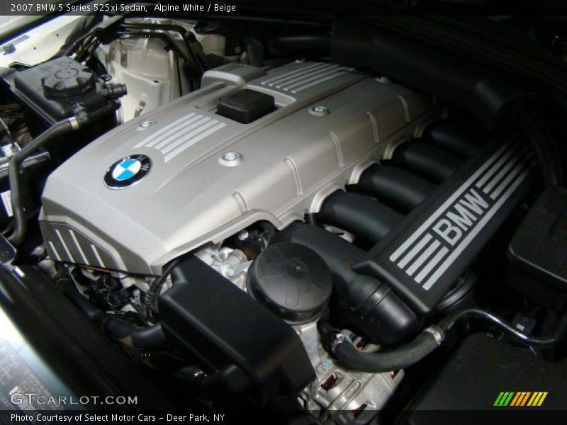 Alpine White / Beige 2007 BMW 5 Series 525xi Sedan