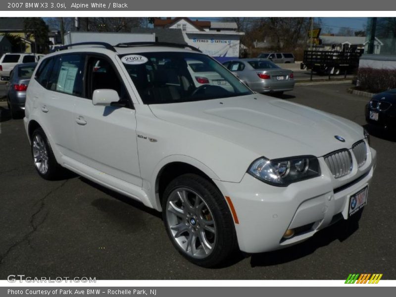 Alpine White / Black 2007 BMW X3 3.0si