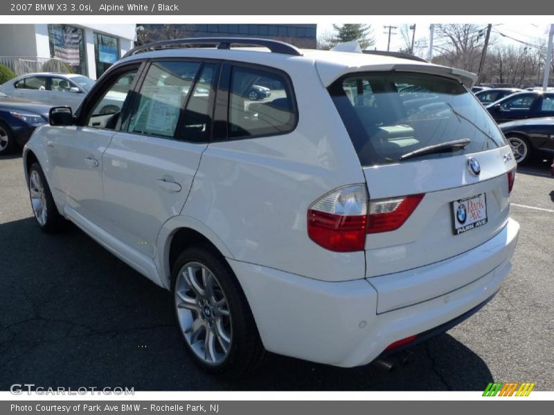 Alpine White / Black 2007 BMW X3 3.0si