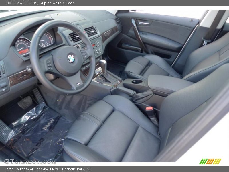 Alpine White / Black 2007 BMW X3 3.0si